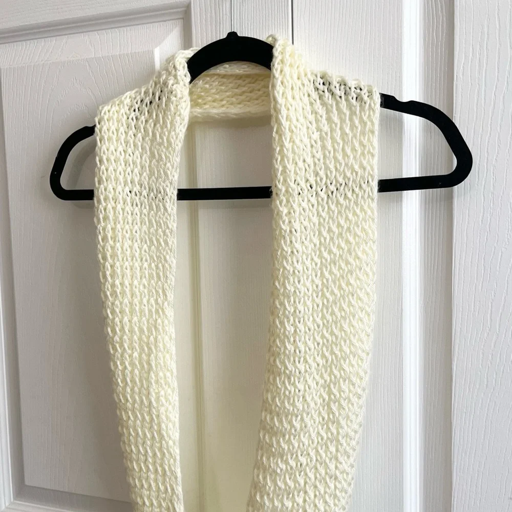 5 for $25! Cream Infinity Scarf